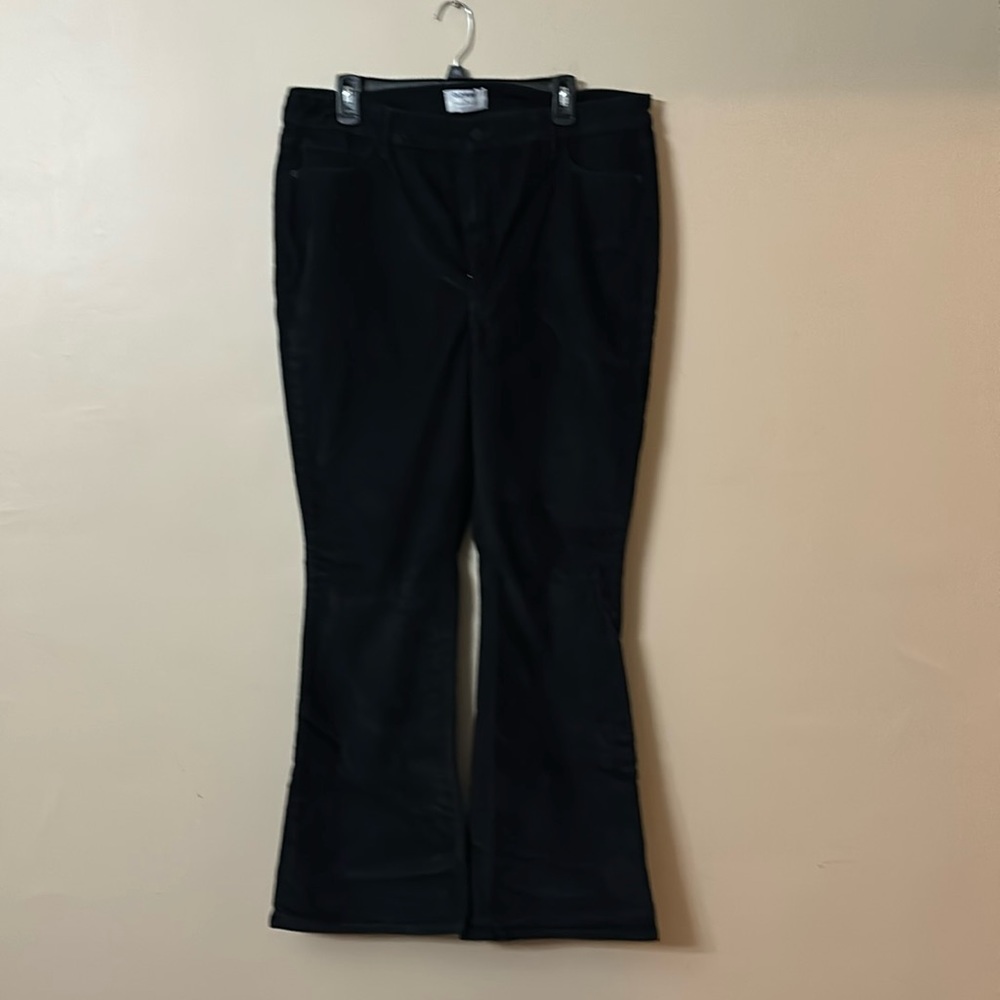 Black Boot Cut Corduroy Pants Women’s Size 16 Old Navy